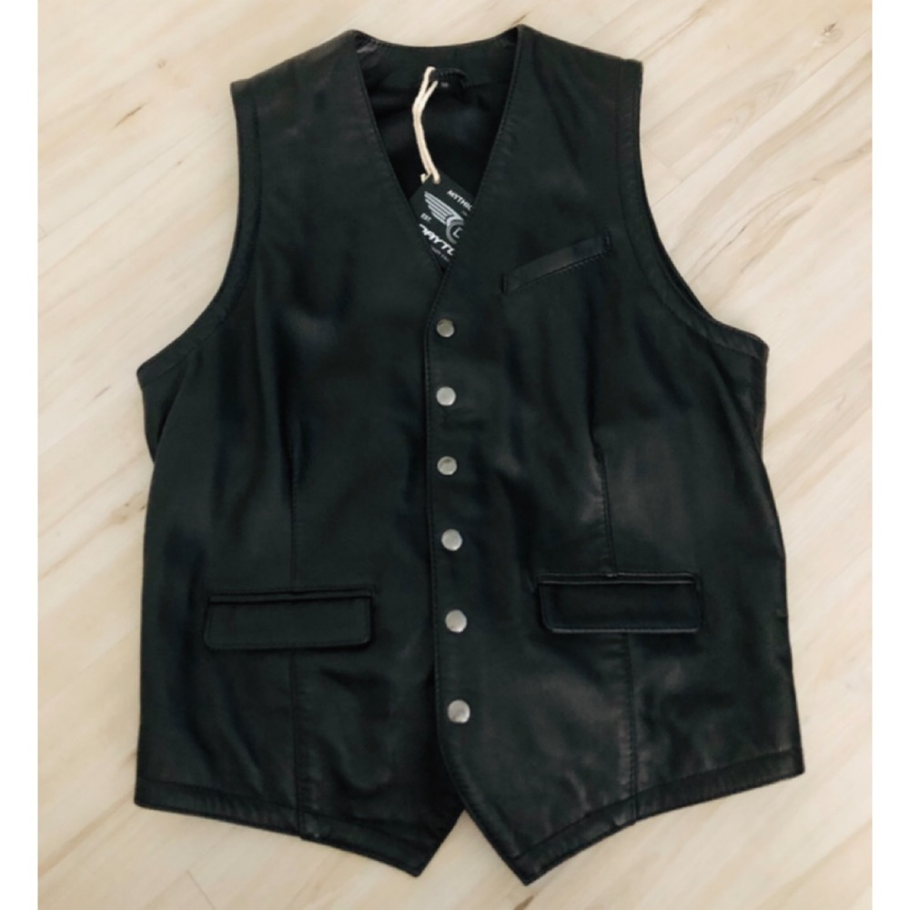 Leather Motorcycle Vest